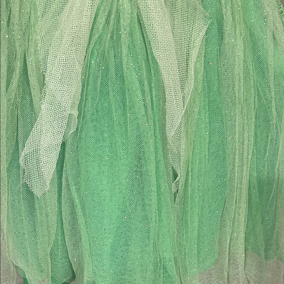 Vintage Disney Tinker Bell Sparkling Green Costume - Picture 7 of 11